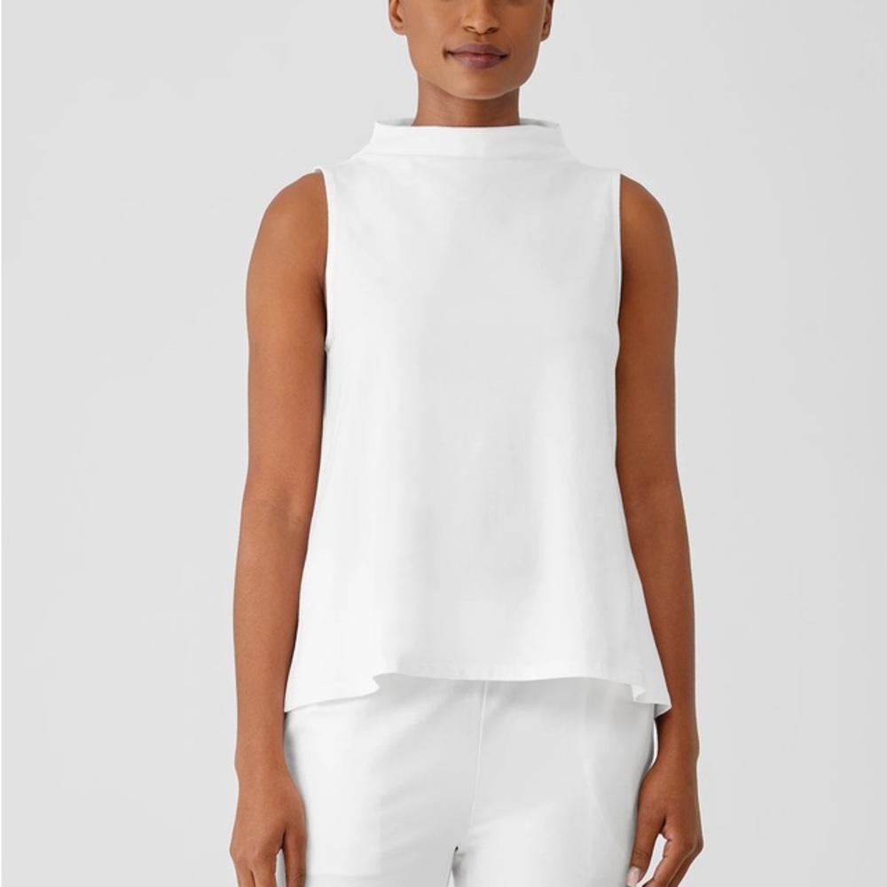 White Sleeveless Top